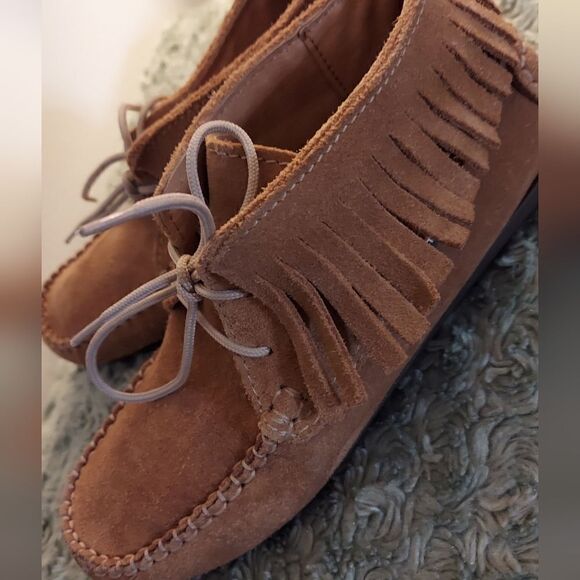 Atlanta Moccasins Children's Fringe Moccasins HandMade in Portugal 4 - Picture 5 of 10